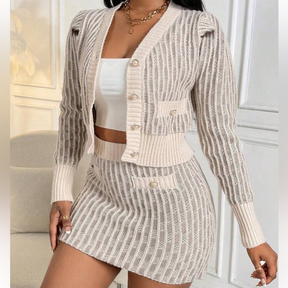 Knit Skirt Set